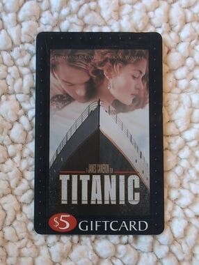 Titanic Blockbuster $5 Gift Card Leo DiCaprio Kate Winslet NO CASH VALUE